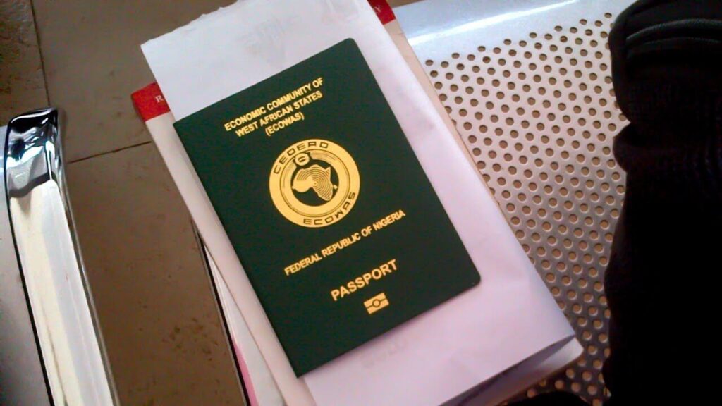 image of a Nigerian passport