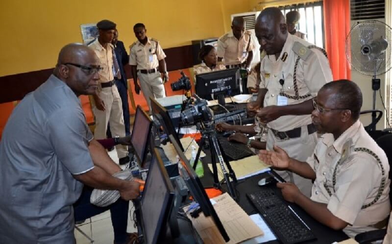 image of Nigerian passport bio-data capture