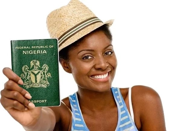 Image of Nigerian passport delivery