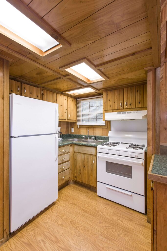 Image of the kitchen area in the Jellystone Park At Birchwood Acres