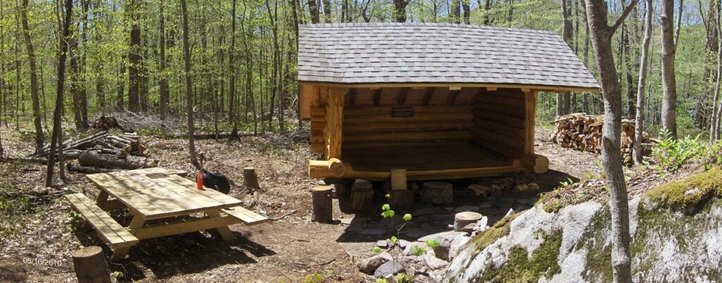 Image of a private lean to in upstate New York