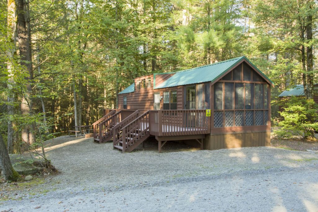 Image of cabins on the Jellystone Park At Birchwood Acres