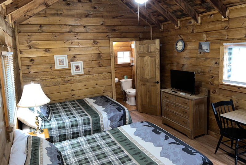 Image of one of the cabins in the English Brook Cottages