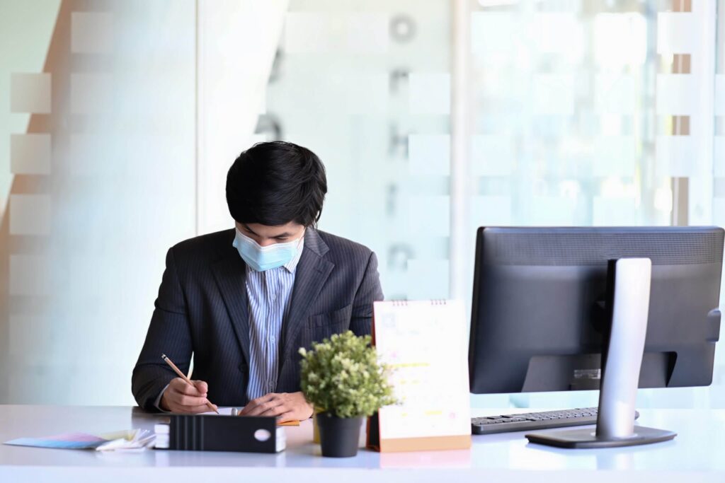 Image of a US tourist visa being processed