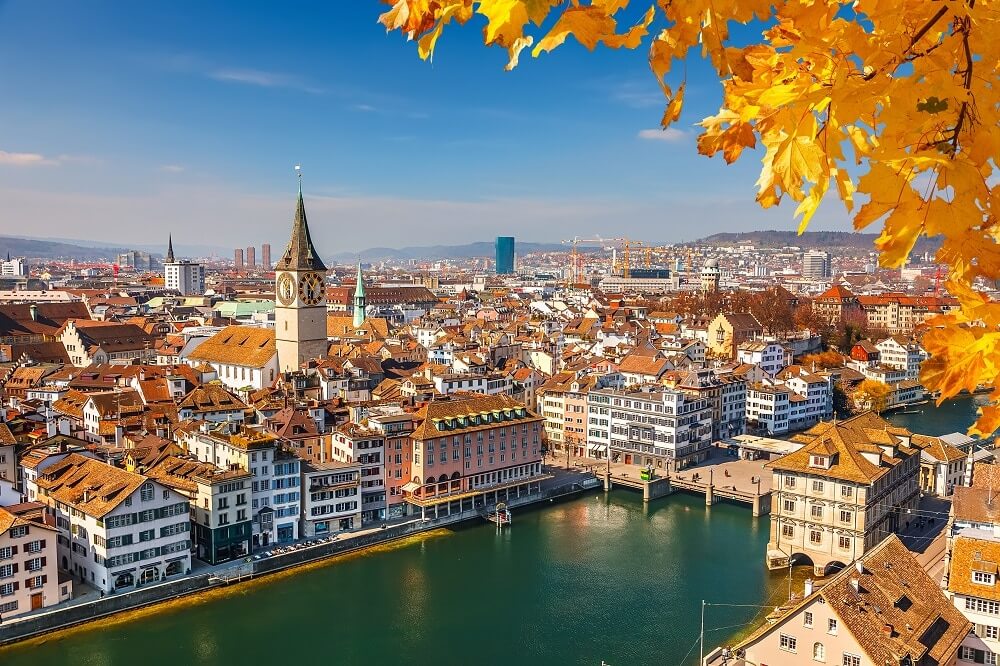 Image of a city in Switzerland.