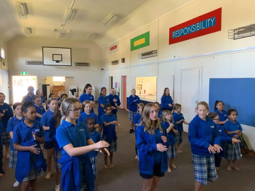 Image of children attending a school after moving to New Zealand
