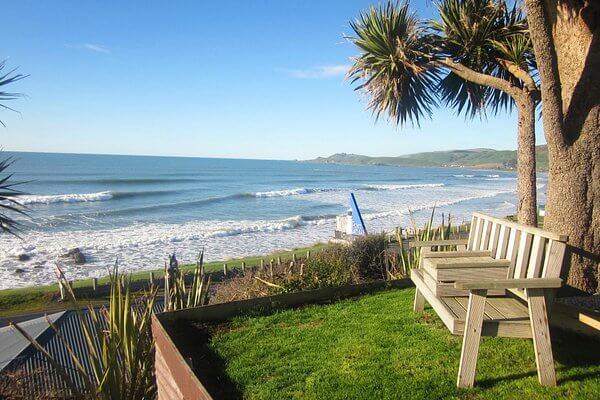 Image of the beautiful beach in Kaitangata