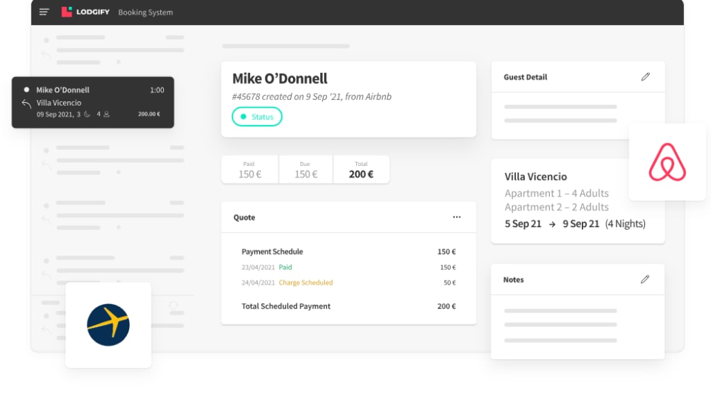 Lodgify hotel booking system