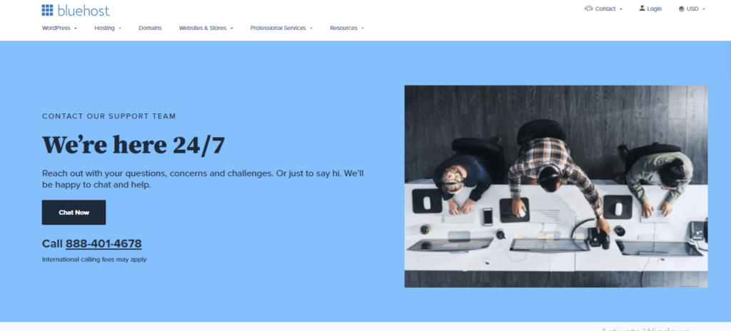 Bluehost customer support