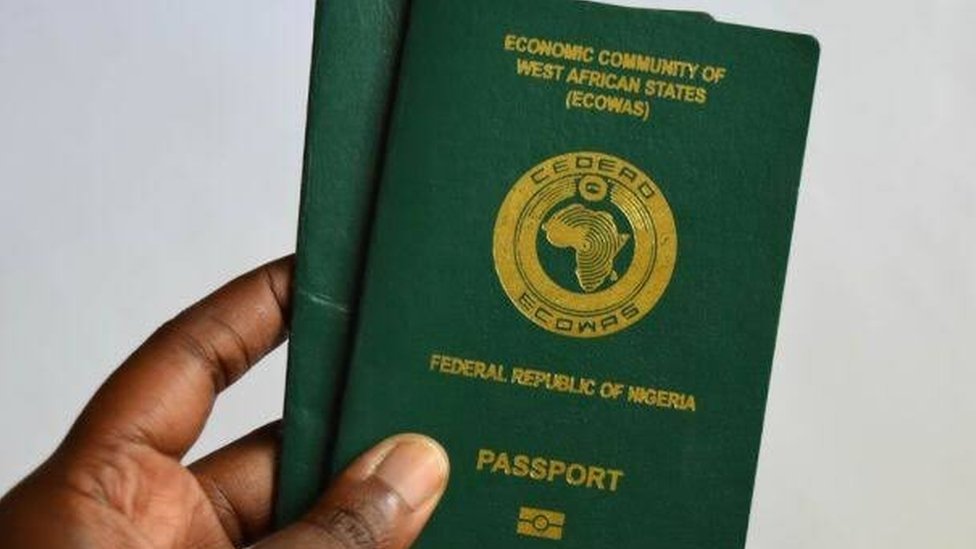image of a Nigerian passport